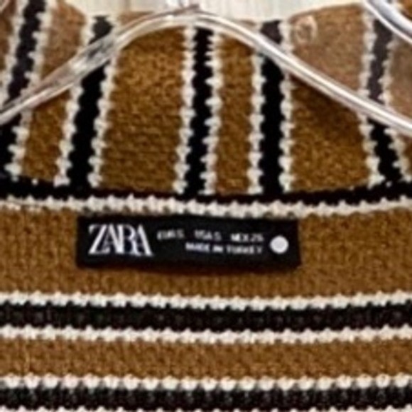 Zara Retro Stripe Relaxed‎ Midi Dress - S - Picture 15 of 15